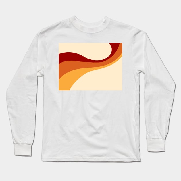 70s pattern Long Sleeve T-Shirt by basiastachurska